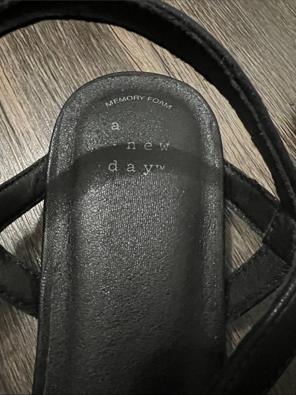 a new day Black Mesh Square-Toe Ankle-Strap Mules - Picture 2 of 10